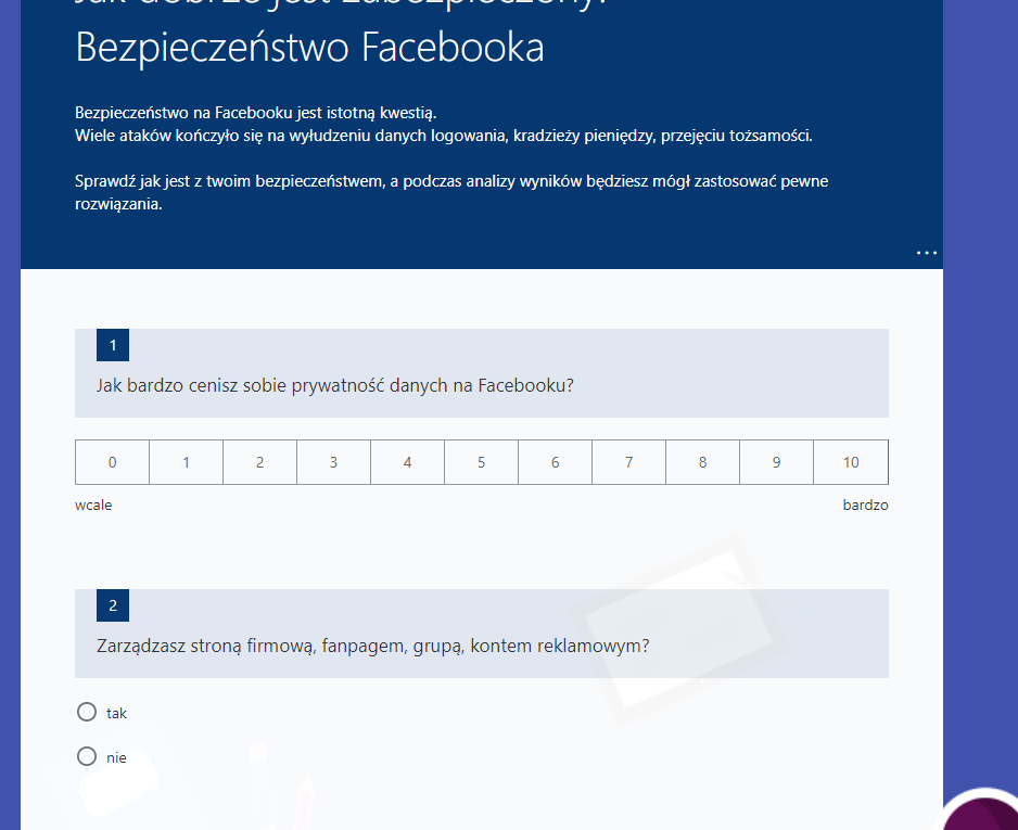 Quiz bezpieczeństwa Facebooka – sprawdź jak jesteś bezpieczny