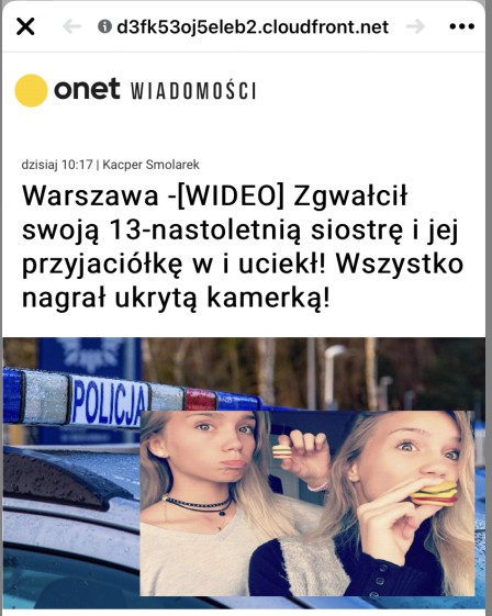Warszawa – [WIDEO] Zgwałcił swoją 13-nastoletnią siostrę i jej przyjaciółkę w i uciekł
