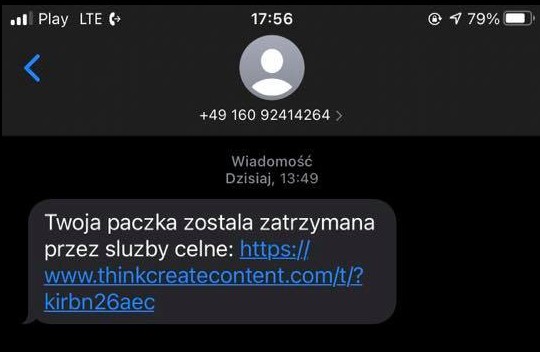 Twoja przesyłka została zatrzymana przez służby celne – SCAM przez SMSy